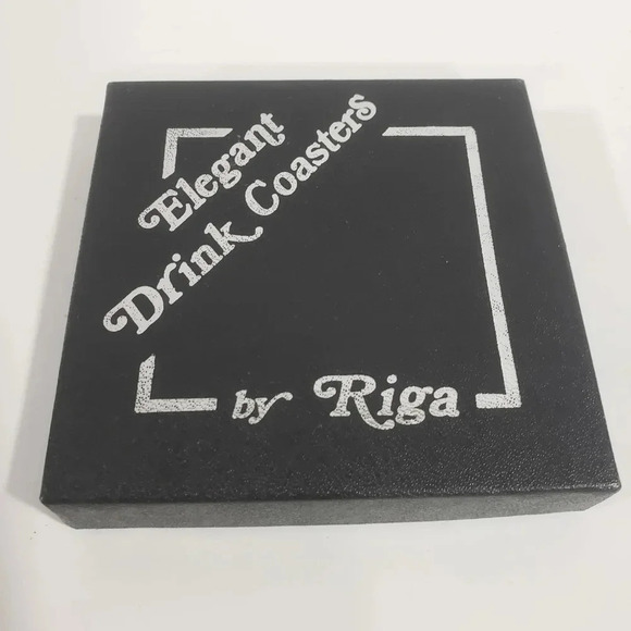 Vintage Australian Elegant Drink Coasters  (Set of 6) by Riga. - Picture 1 of 6